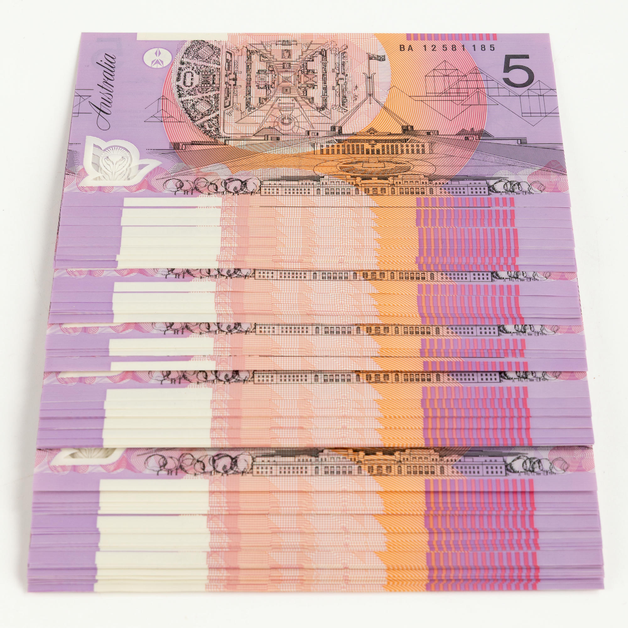 Stevens/Parkinson, Matched Number Sets, Five Dollars, 2012, UNC
