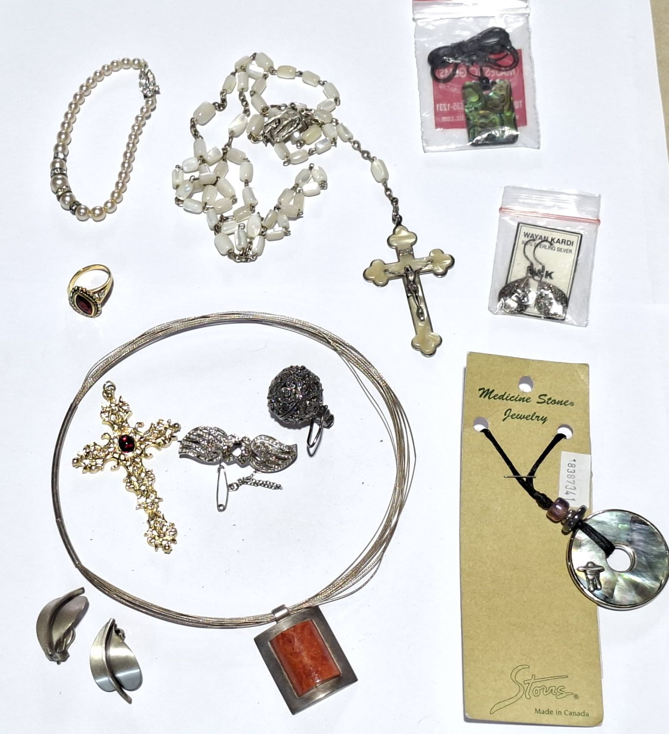 Shell And Silver Jewellery