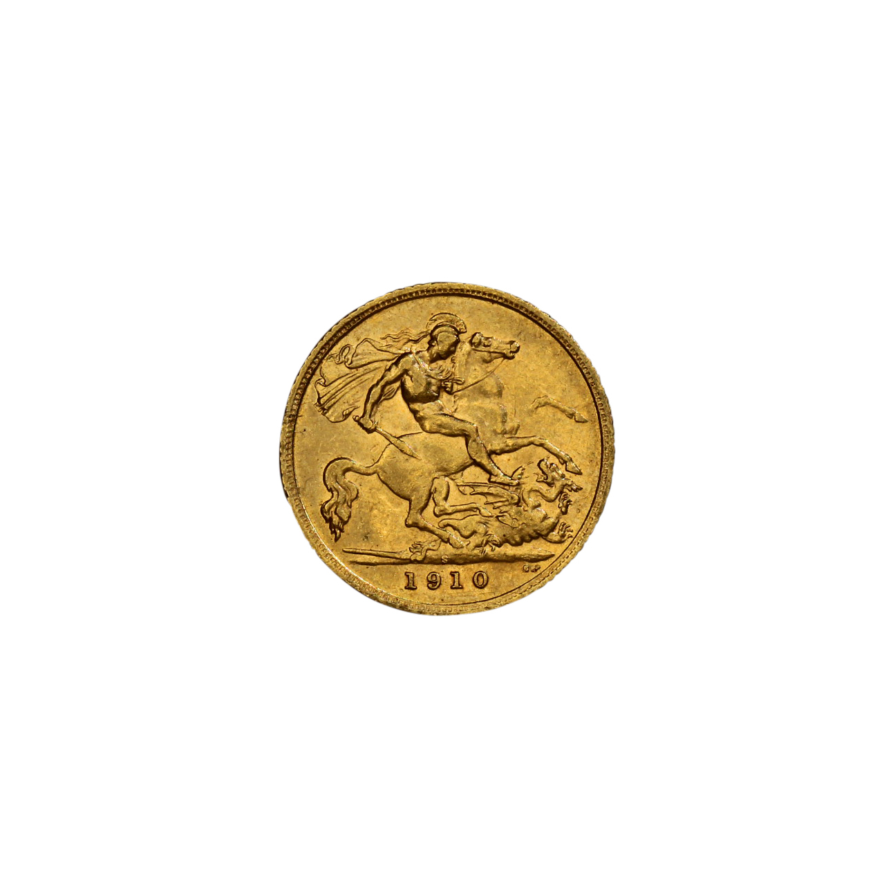 1253. · Edward VII, Half Sovereign, 1910, aEF