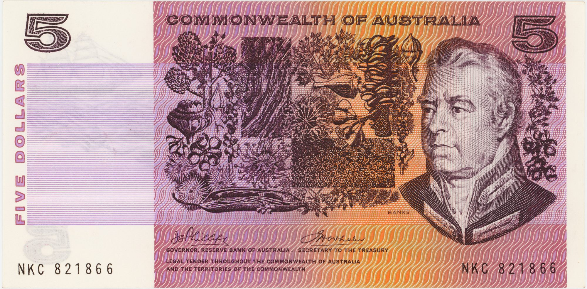 Phillips/Wheeler, Five Dollars, 1972, UNC