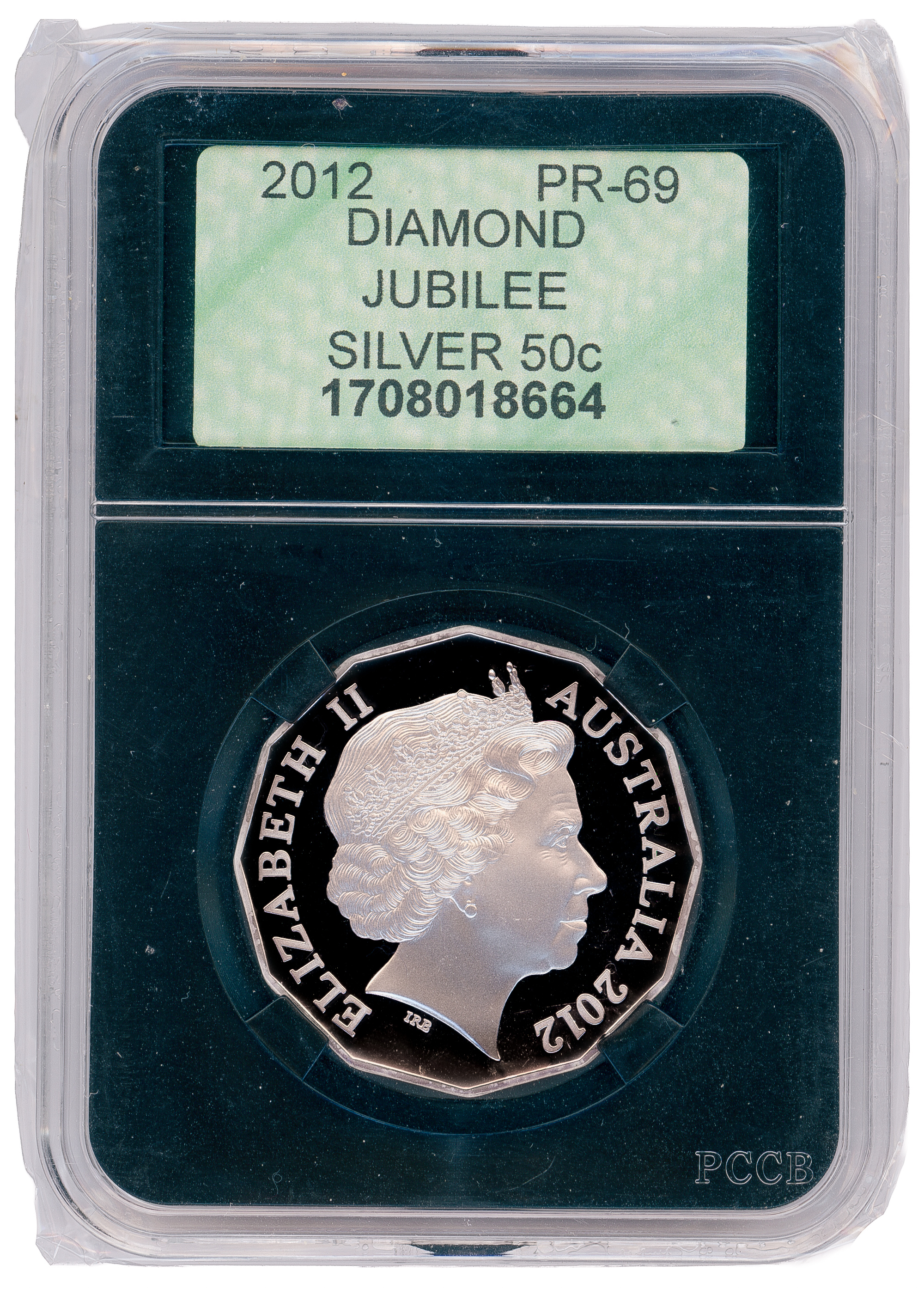Diamond Jubilee, Silver, Fifty Cent, 2012, PR69