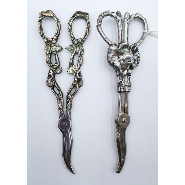 2 Pairs Sterling Handled Grape Shears 7''