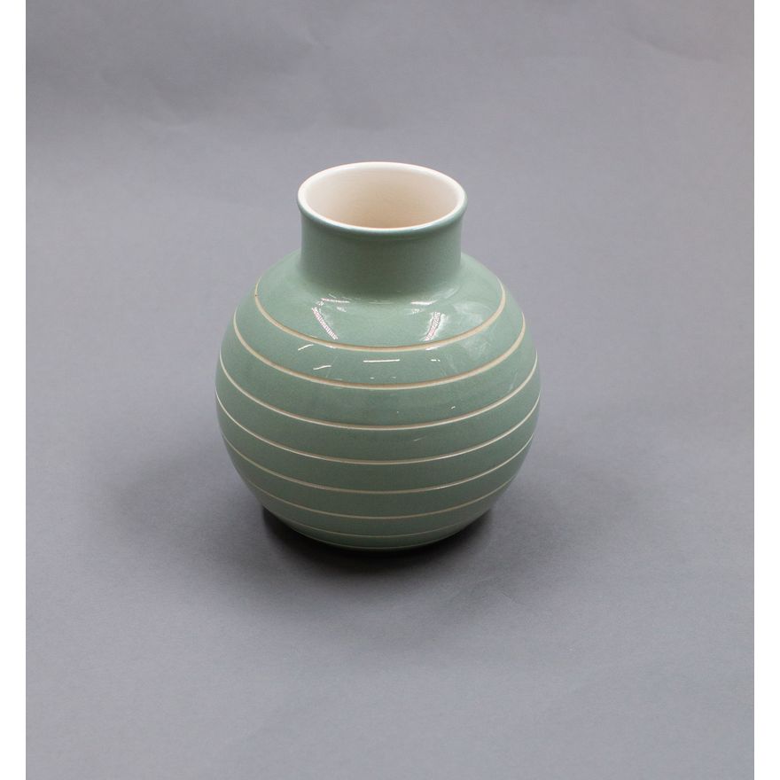 Keith Murray for Wedgwood - Two-tone slip spherical vase