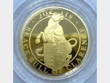 2018 BLACK BULL OF CLARENCE PROOF 25 POUND