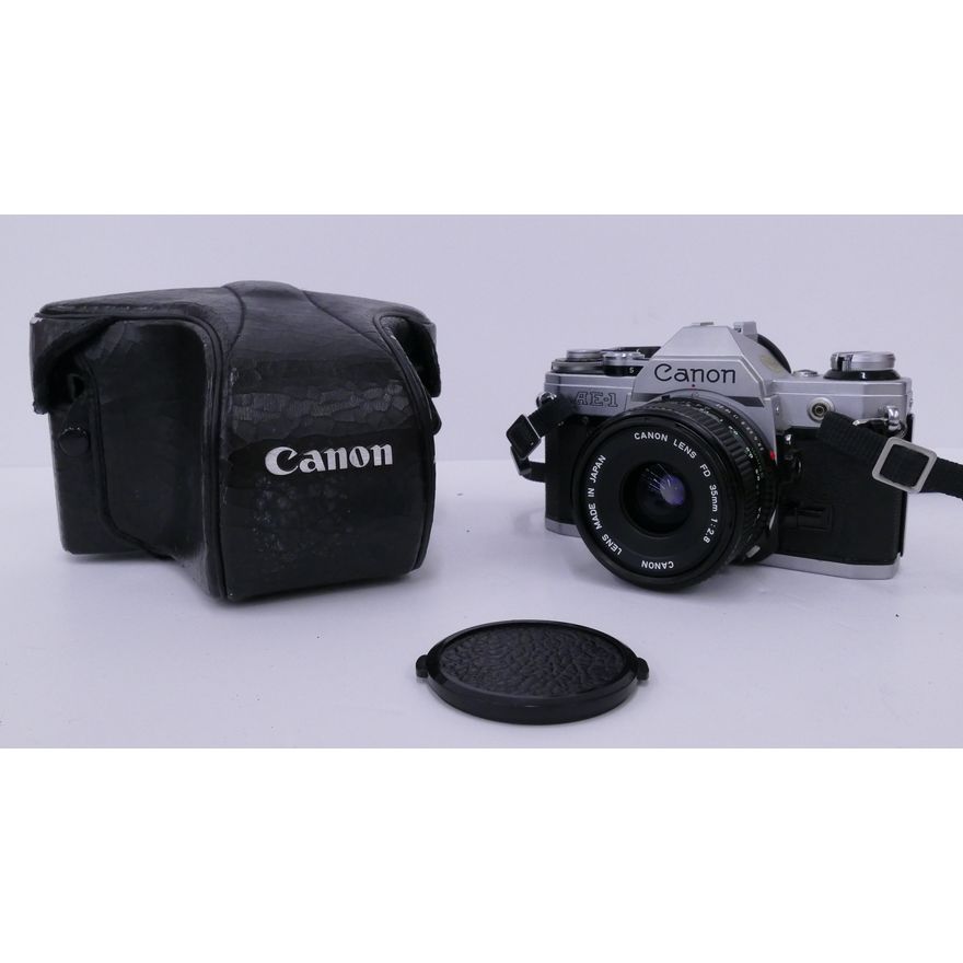 Canon AE-1 35mm Film Camera w/ 35mm f2.8 Lens