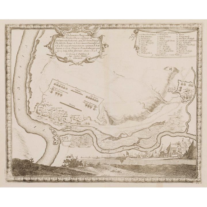 Delineatio regionis ubi Wistula et Bugus…