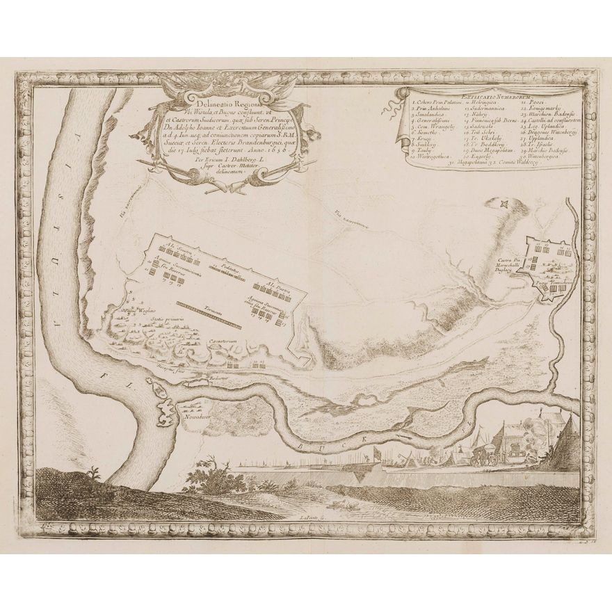 Delineatio regionis ubi Wistula et Bugus…