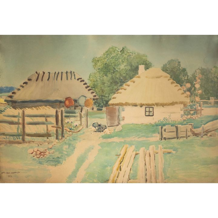 Stanisław Masłowski | Pejzaż wiejski, 1924 r.