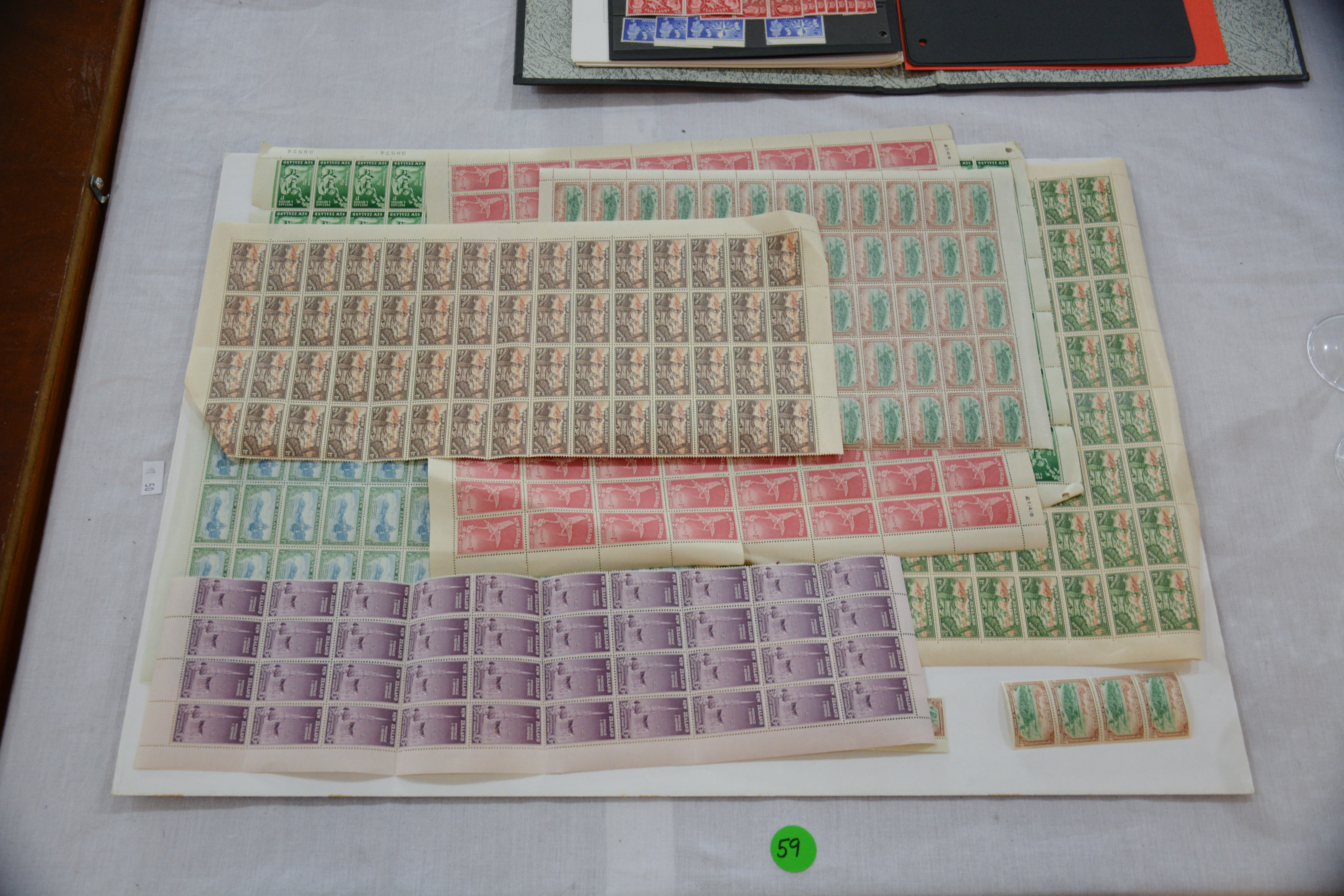 Sheets of Mint NZ Stamps — NZ auction result