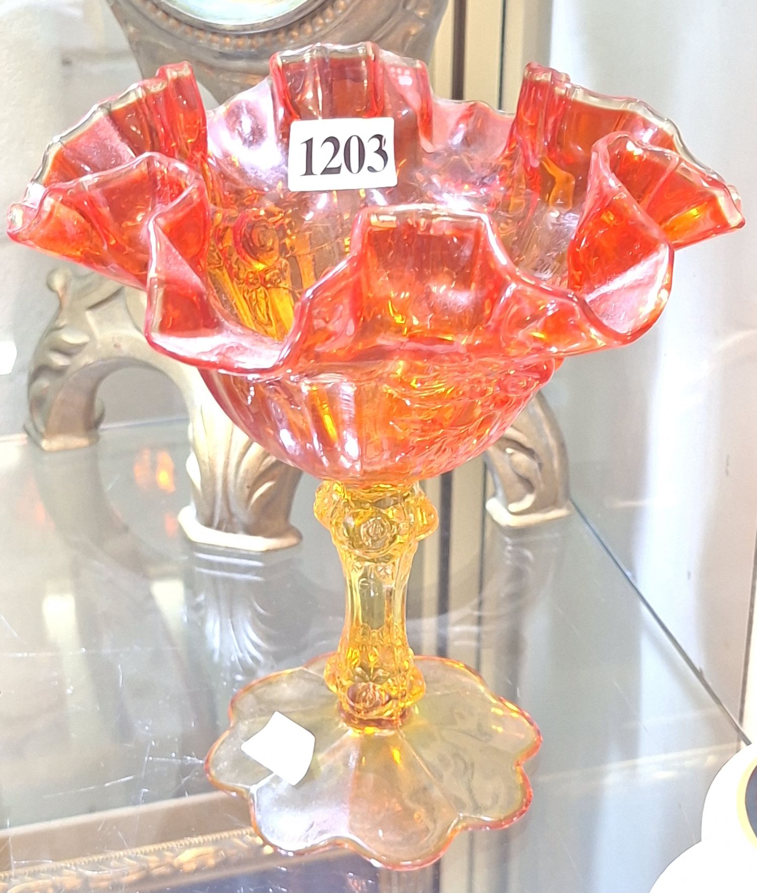 Antique Glass Comport