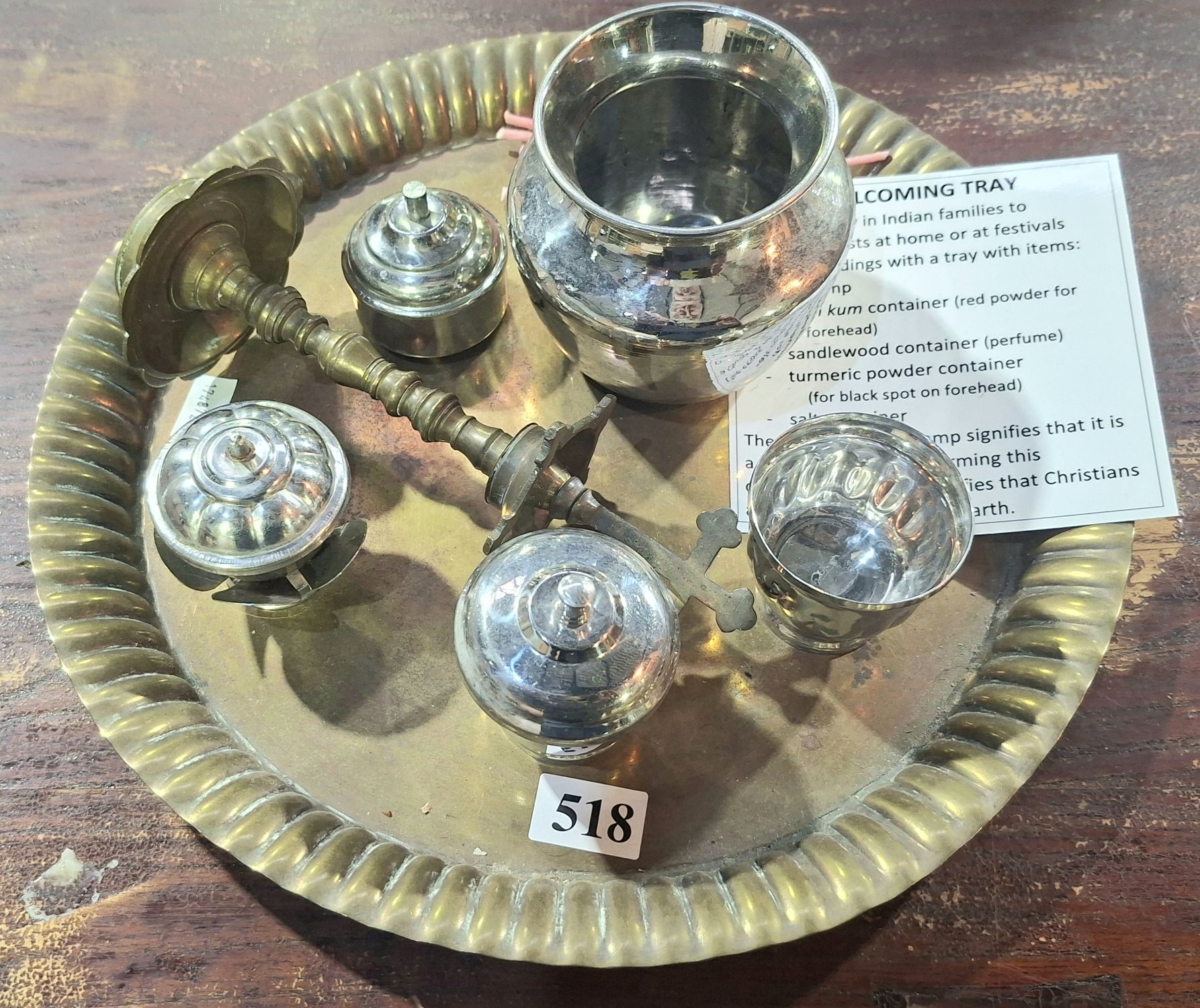 518 · INDIAN WELCOMING TRAY