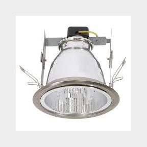 Adjustable Straight Recessed Down lighter with Reflector C/O:120mm - Silver - DL100 SATIN- - 51746/809 SN B2 (S4)