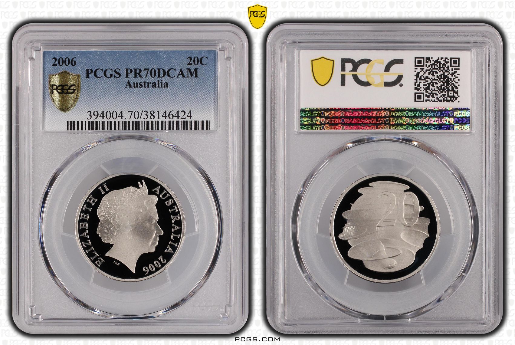 228 · 2006 Australia Twenty Cent, 20c Proof Small SD PCGS - PR70DCAM POP 40/0 -424