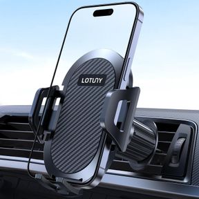 CAR PHONE HOLDER MOUNT, UPGRADED VENT CLIP NEVER FALL OFF UNIVERSAL PHONE HOLDERS FOR YOUR CAR, HANDS FREE AIR VENT CELL PHONE MOU