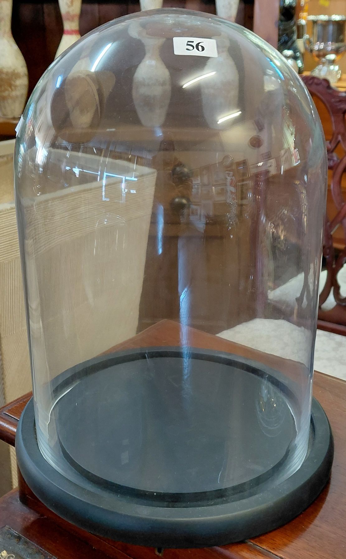 56 · LARGE ROUND GLASS DOME