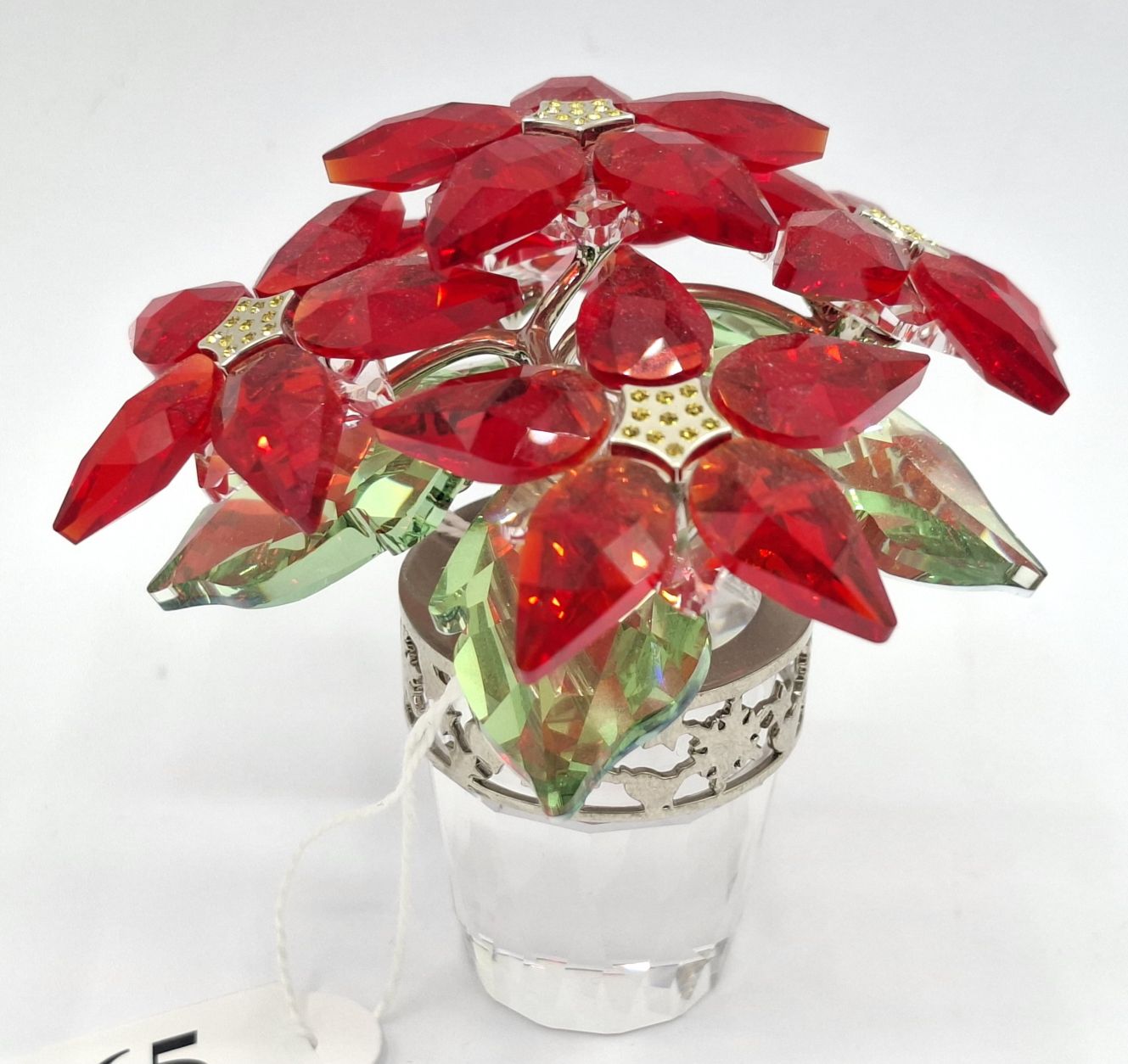 65 · SWAROVSKI POINSETTIA FLOWER ORNAMENT