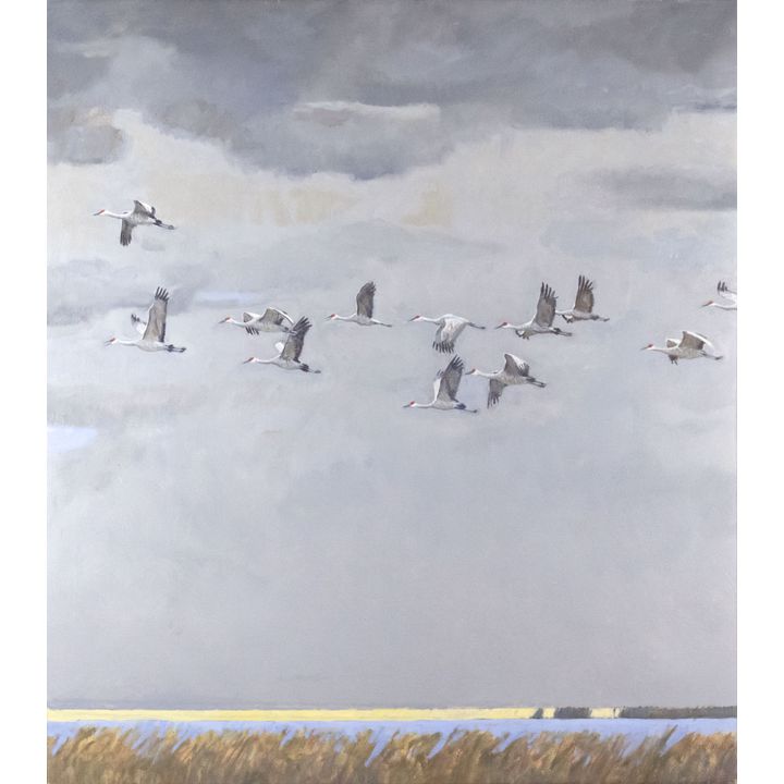 Ron Kingswood (1959-), Sandhill Cranes