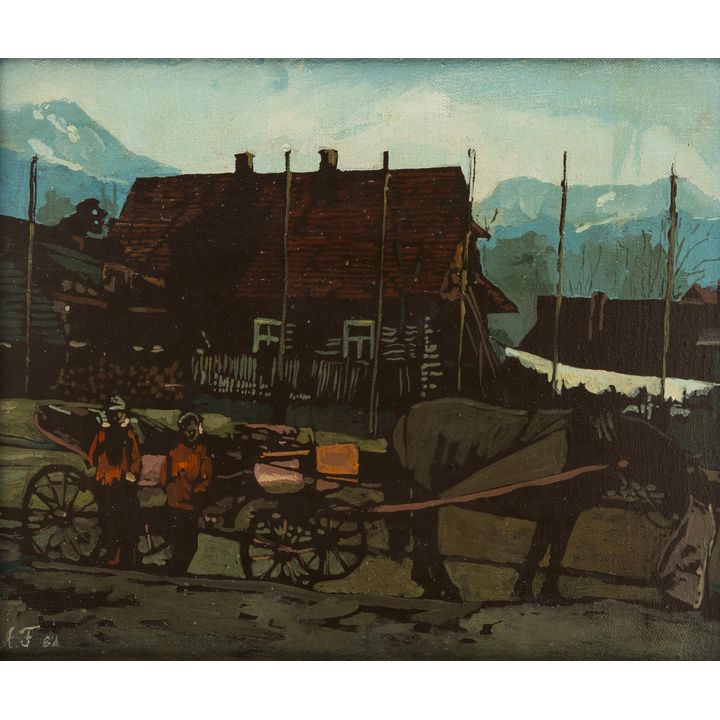 Antoni Fałat | Pejzaż z Podhala, 1982 r.