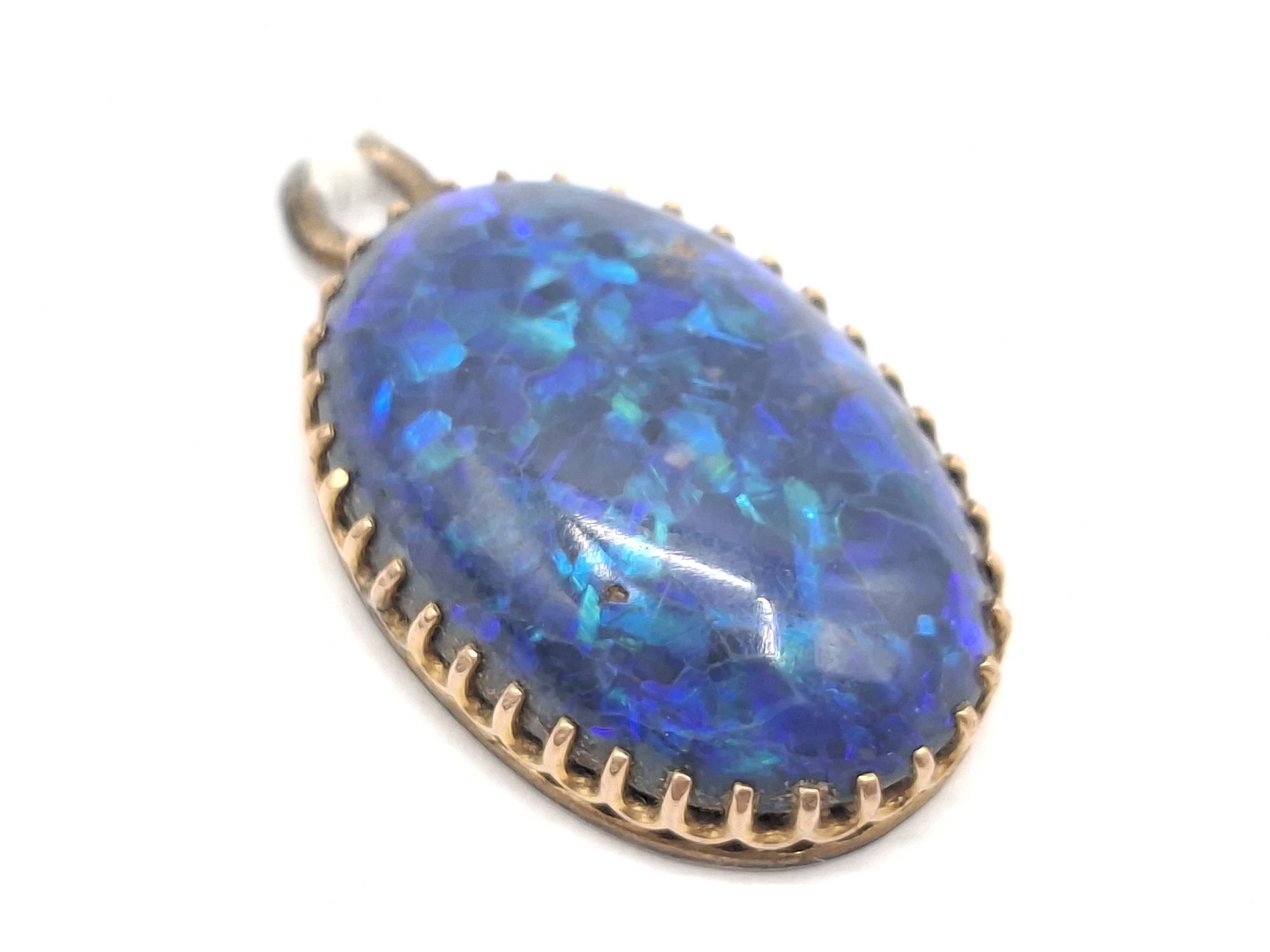 1128 · 9CT GOLD OPAL PENDANT