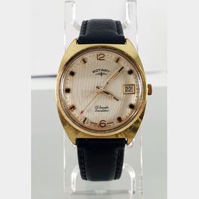 MENS ROTARY MANUAL WIND WATCH WITH DATE FUNCTION 34MM CASE - 51929/3355