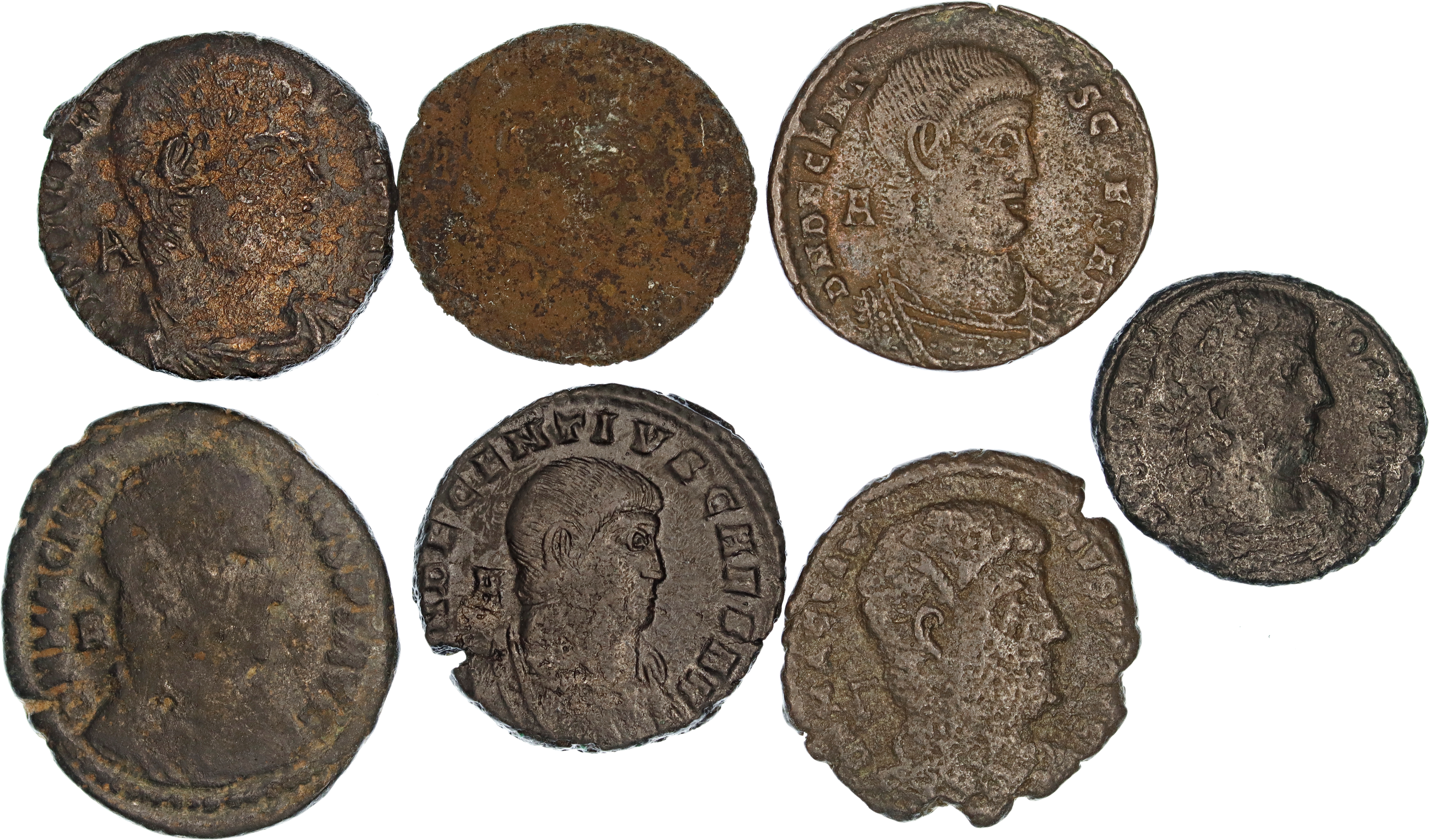 Roman Empire, Vetranio, Magnentius & Decentius, Æ, 4th Century AD, Fair-nVF