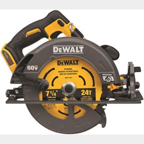 ONE SIZE DEWALT FLEXVOLT 60V MAX* CIRCULAR SAW WITH BRAKE, 7-1/4-INCH, TOOL ONLY (DCS578B)