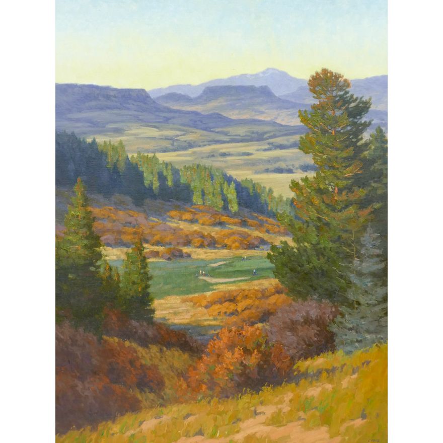 Charles Fritz ''Autumn View from Castle Pines'' Oil
