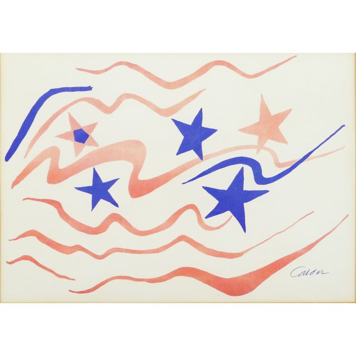 Alexander Calder ''Flying Colors'' Lithograph Framed