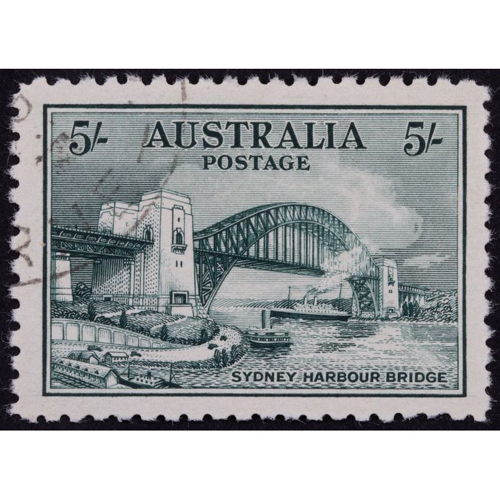 Sydney Harbour Bridge, Five Shillings, 1932, Fine