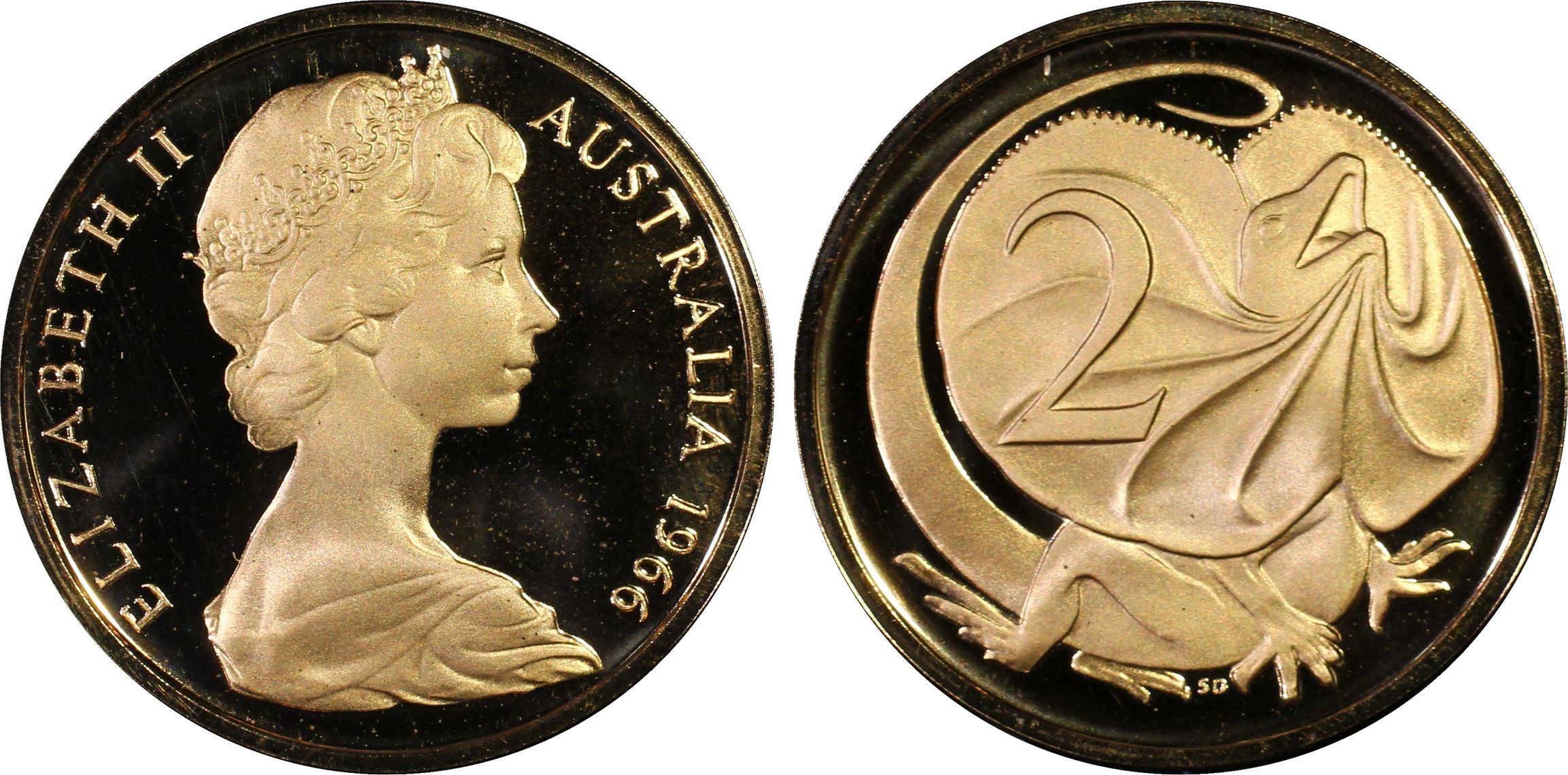 Two Cent, 1966, PCGS PR68RD