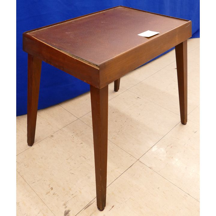 Midcentury Mahogany Bench 16.5x19''