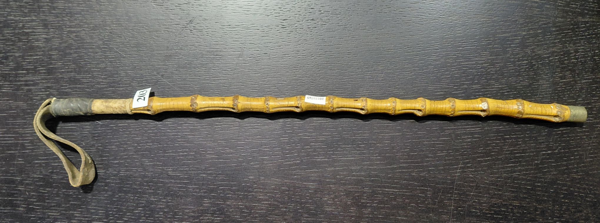 203 · ANTIQUE BAMBOO RIDING CROP