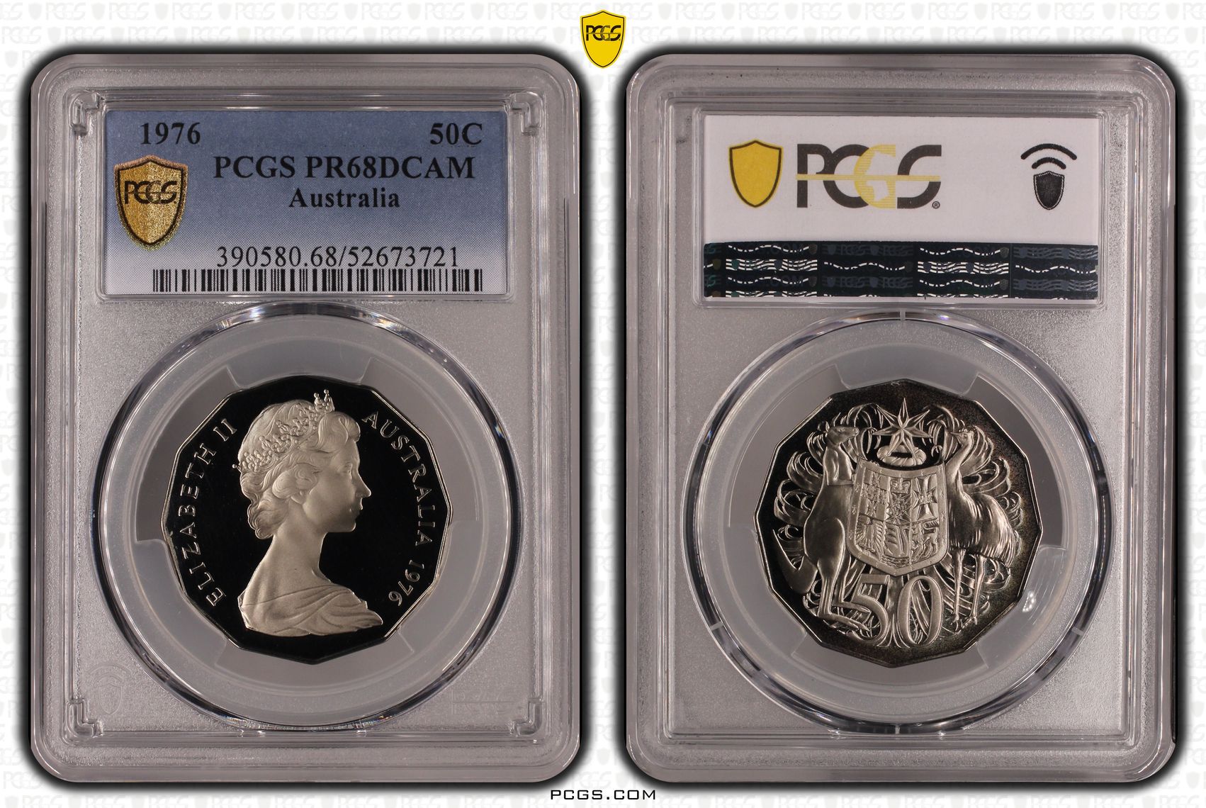 Fifty Cent, 1976, PCGS PR68DCAM