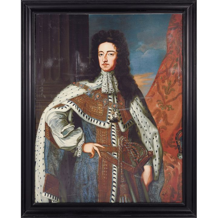 After Godfrey Kneller British (1646-1723), Portraits of William III & Mary II