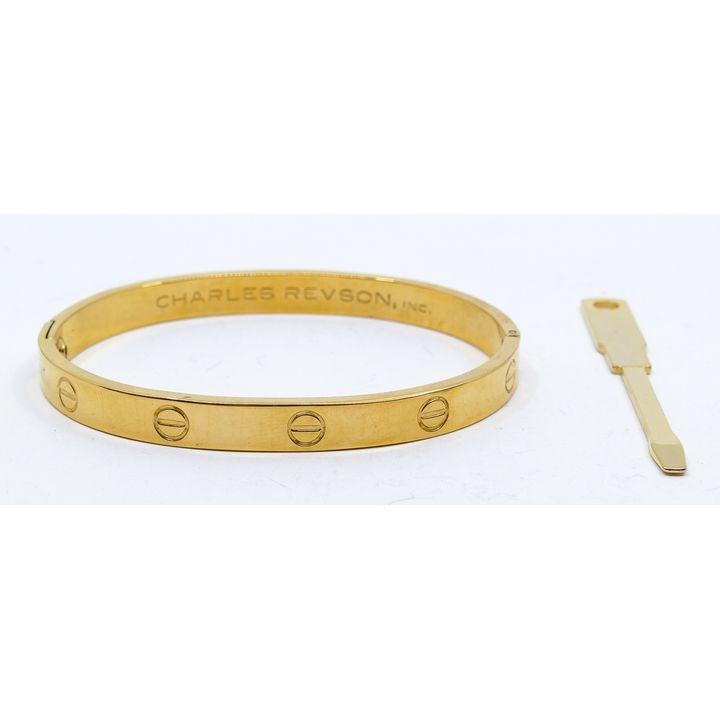 Aldo Cipullo for Charles Revson ''Love'' Gold Plated Bangle