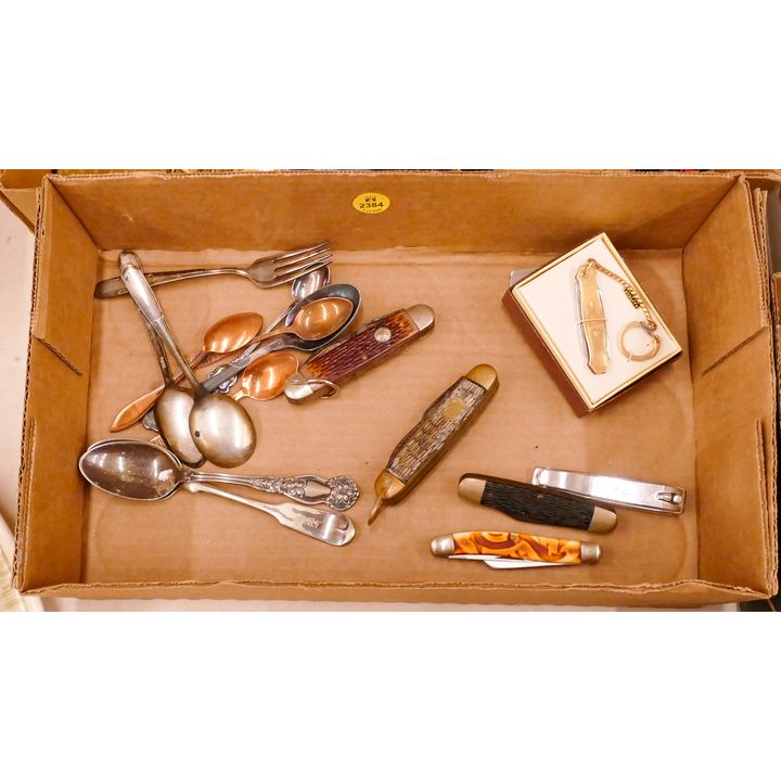 Box Vintage Pocket Knives Etc