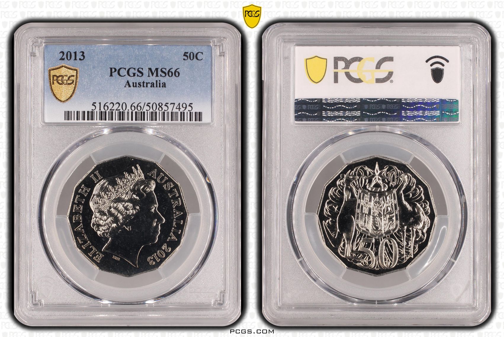 116 · Fifty Cent, 2013, PCGS MS66