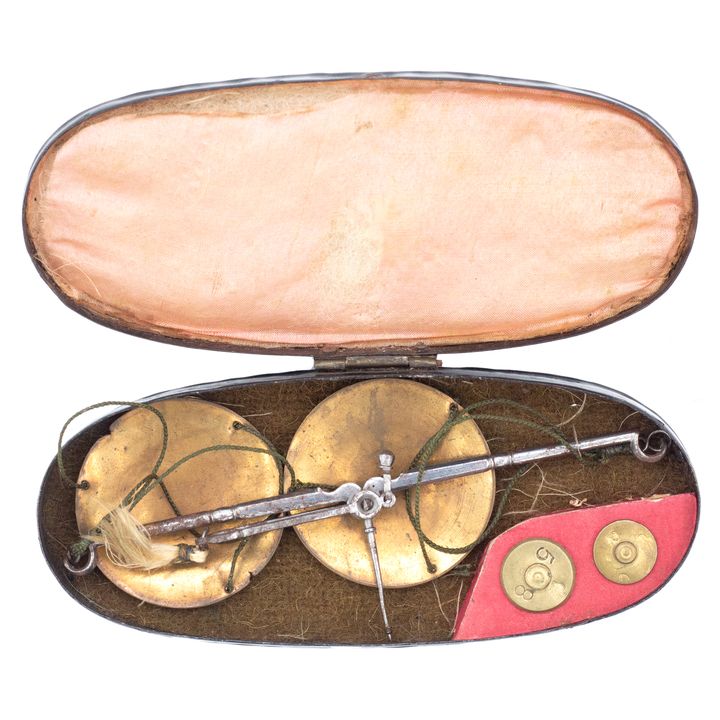 Compact Handheld Suspension Balance, c.1830, VF