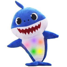 Baby Shark Soft Singing Light Up Plush Toy Blue |