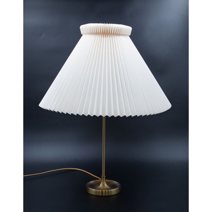 Vintage Danish brass table lamp