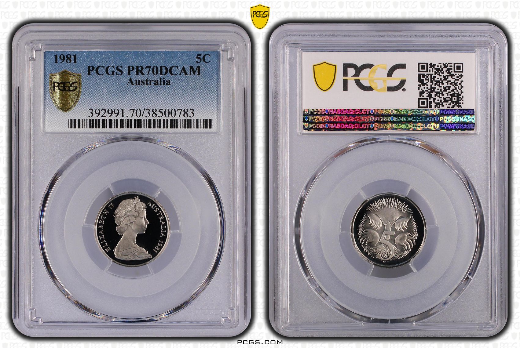 Top pop, Five Cent, 1981, PCGS PR70DCAM