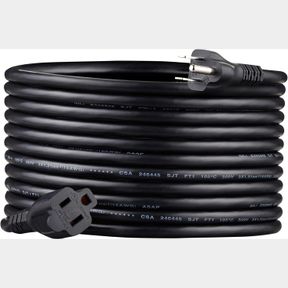 AMAZONBASICS EXTENSION CORD POWER CABLE - 20 FEET - US - BLACK