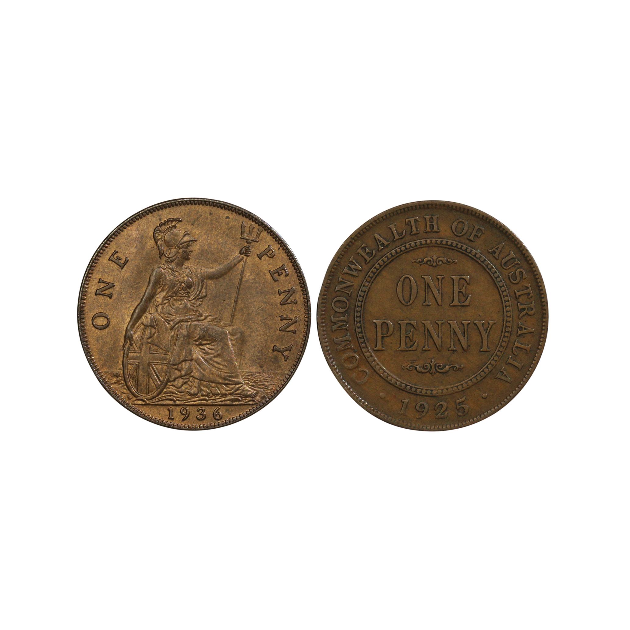 925. · Group, George V, Penny, 1925, aVF