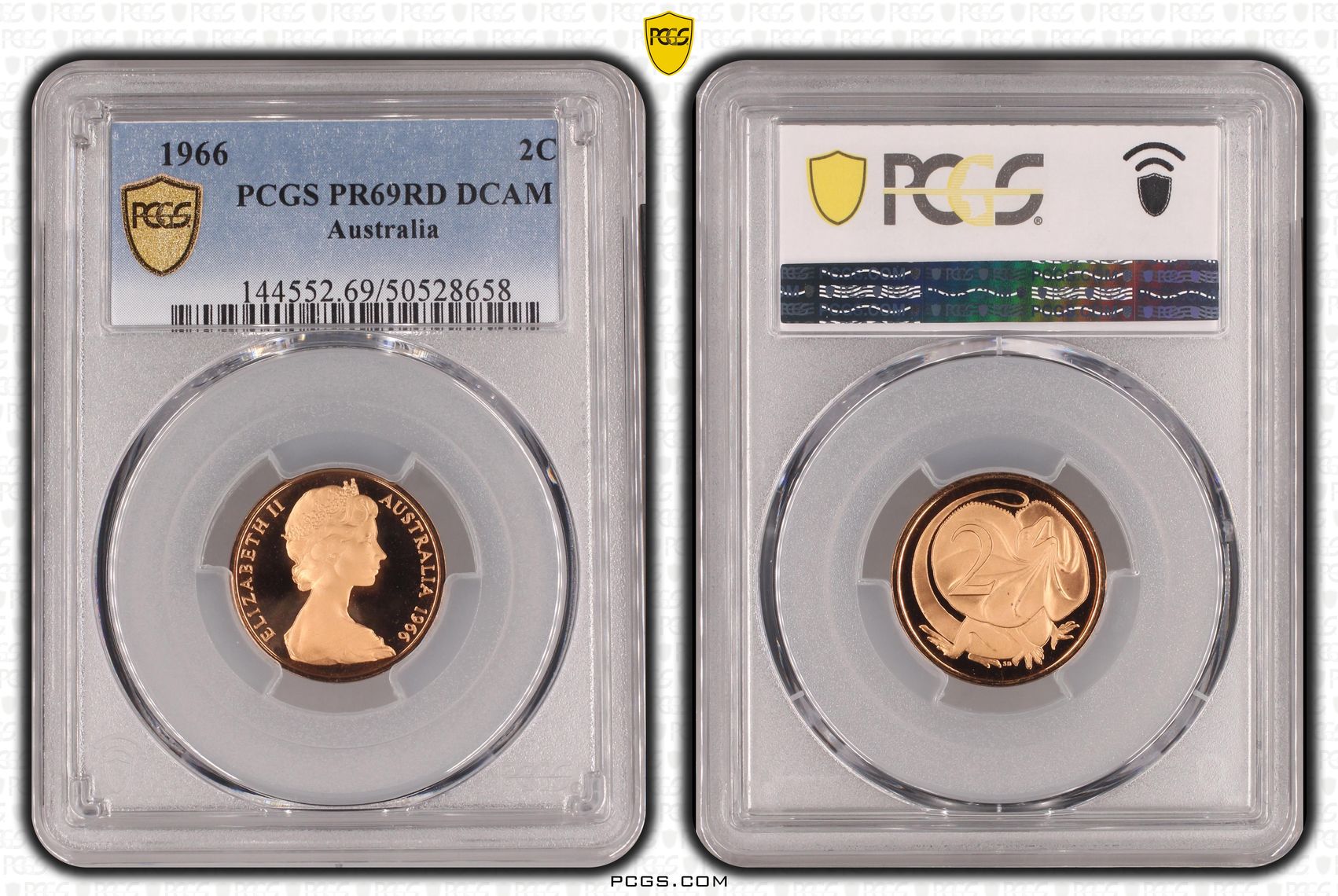 Two Cent, 1966, Pcgs Pr69dcam