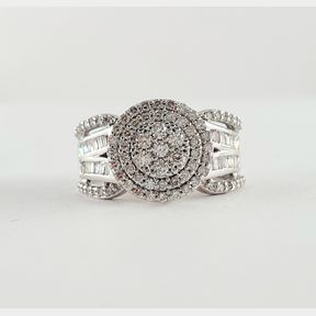 18CTWHITE GOLD DRESS RING WITH 1.200CT DIAMONDS COLOUR I/J/K CLARITY SI - 51929/3520