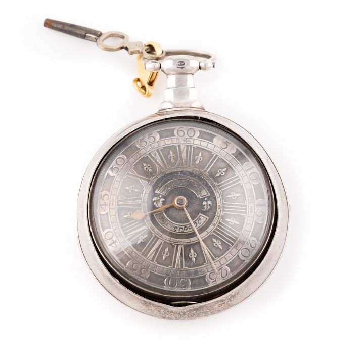 Great Britain, Gentleman's Silver Pair Cased Pocket Watch, C.1815, VF