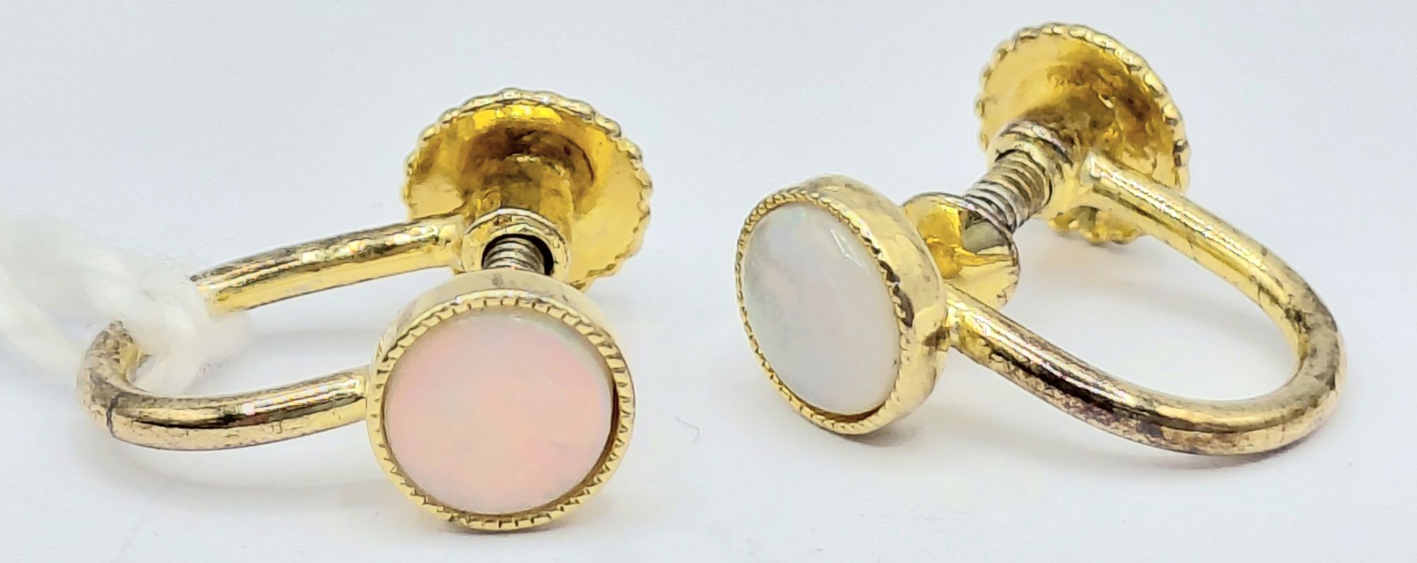 Sterling Silver Opal Earrings