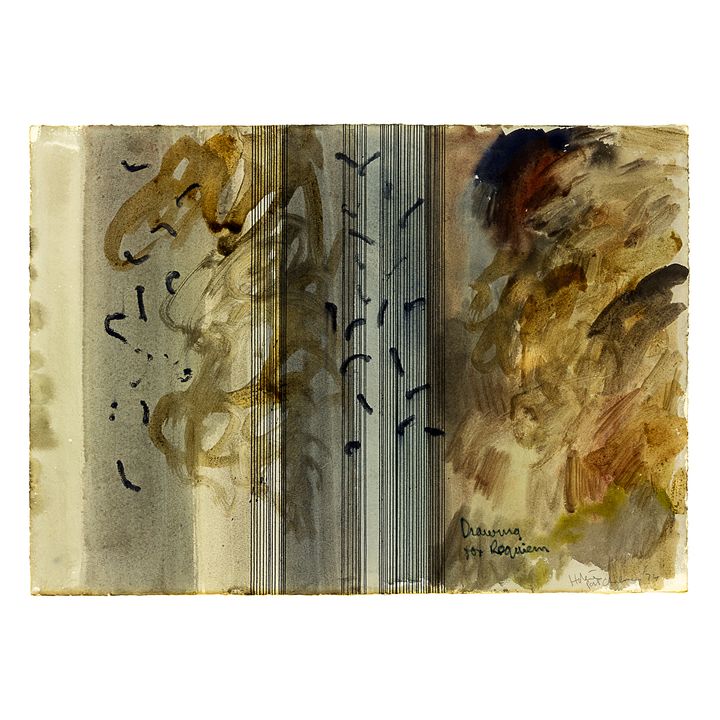 Ralph Hotere 'Drawing for Requiem'