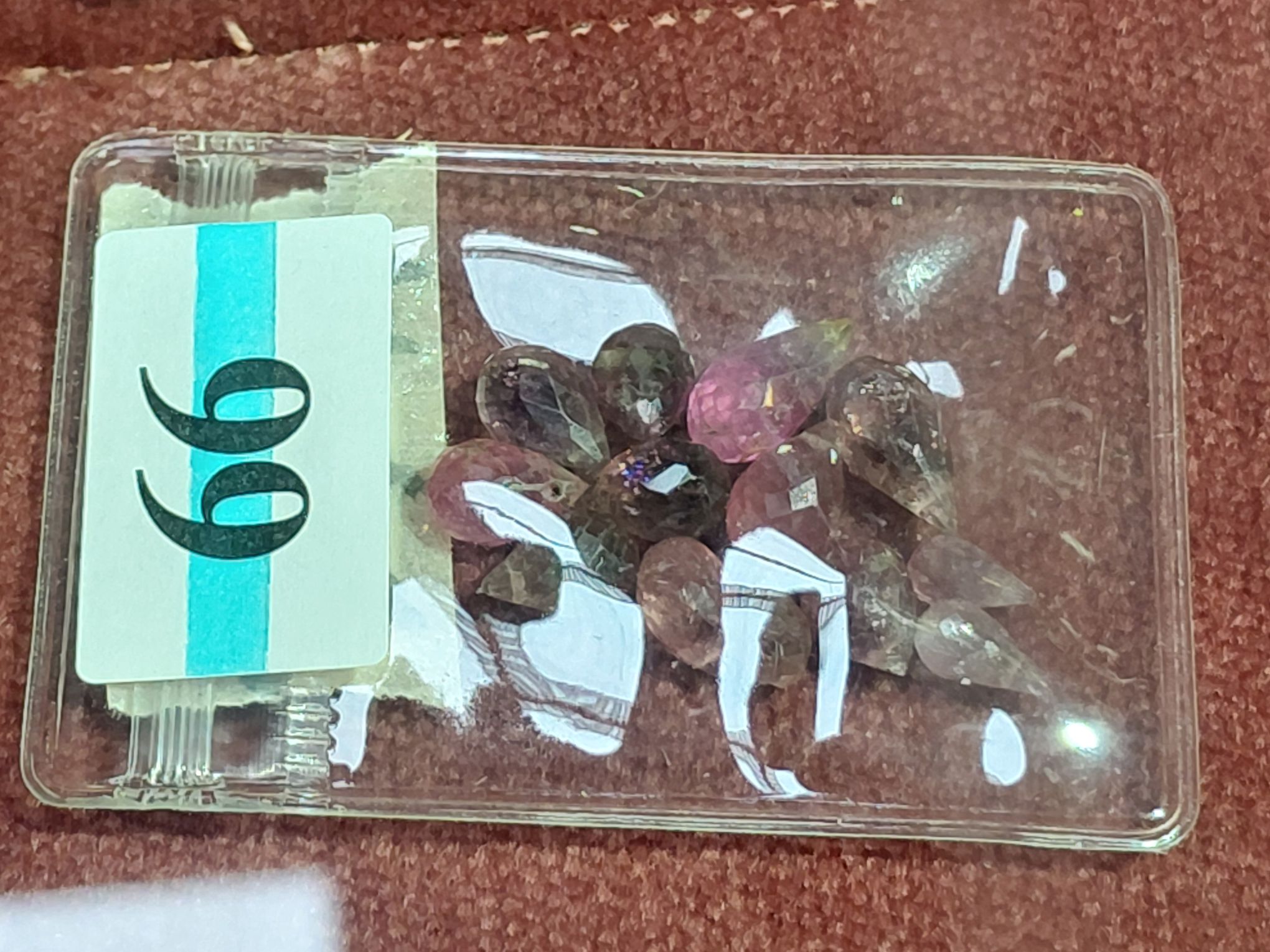 66 · PINK TOURMALINE GEMSTONE BEADS