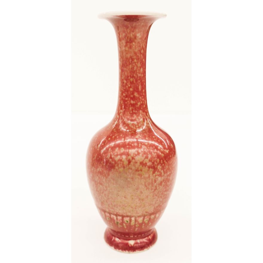 Chinese Kangxi Peachbloom Bottle Vase